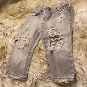 Dudley Denim Grey Distressed Skinnies